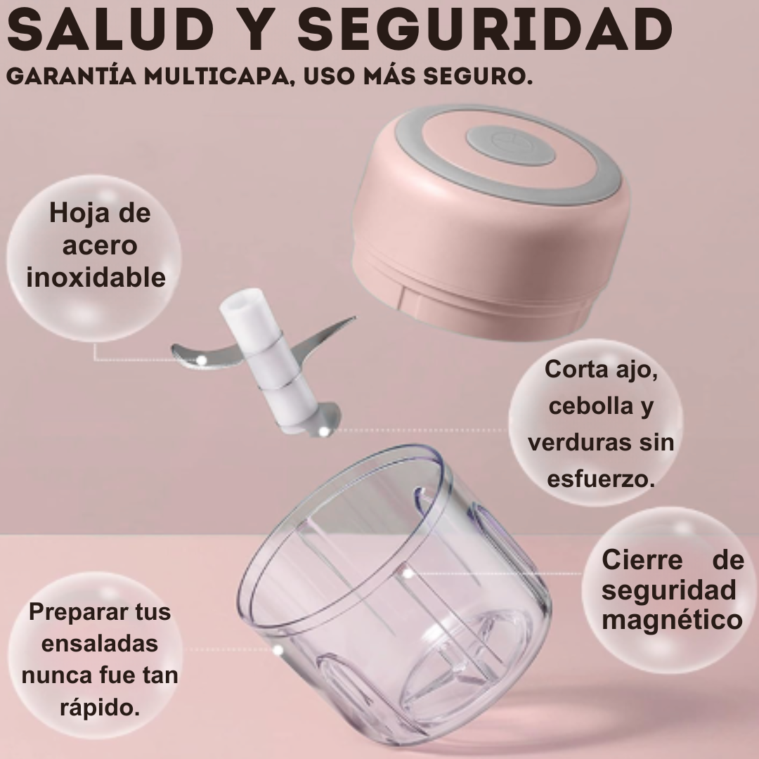 Mini Licuadora de Alimentos Portátil Eléctrica